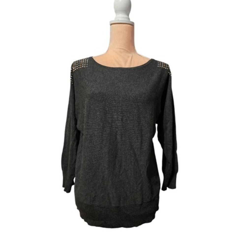 Cable & Gauge Rhinestone Studded Sweater